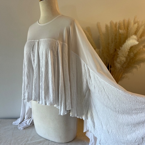 NWT Free People white blouse - Picture 5 of 8